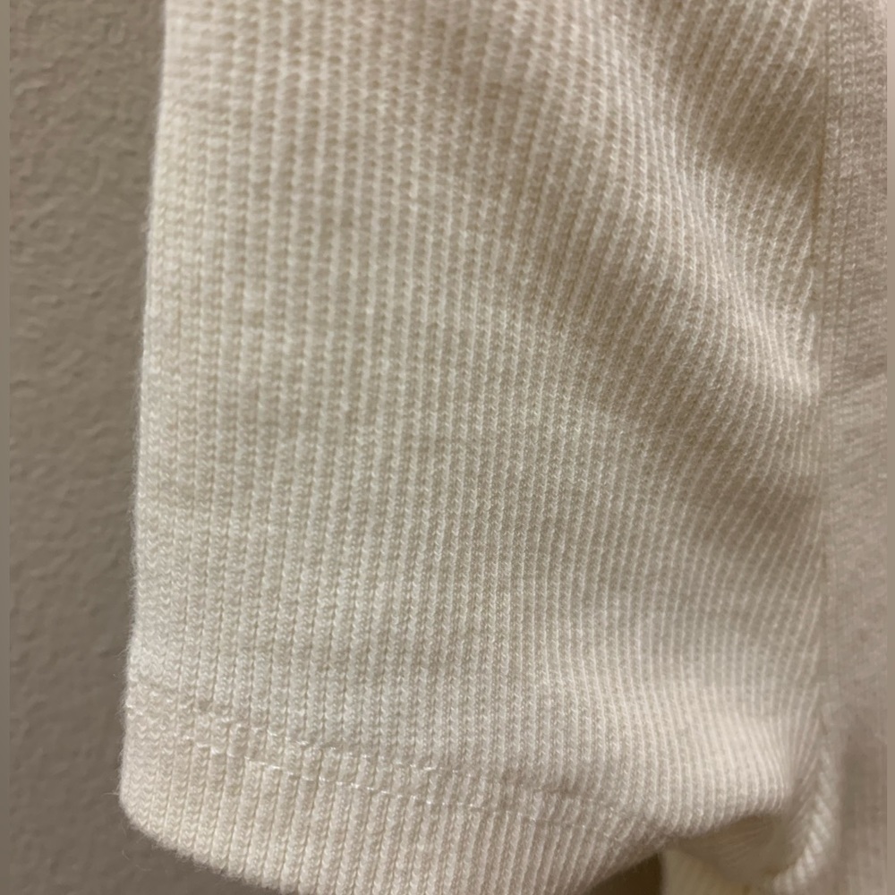 Maeve by Anthropology Off White Cropped Shirt - Picture 4 of 7